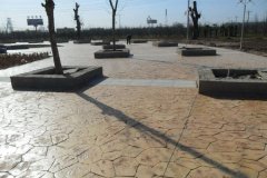 園林廣場-壓模混凝土地坪